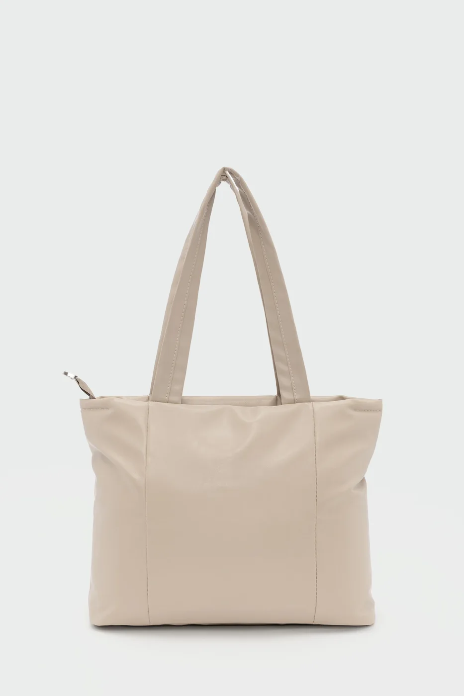 Faux leather shoulder bag Faux leather shoulder bag in cream