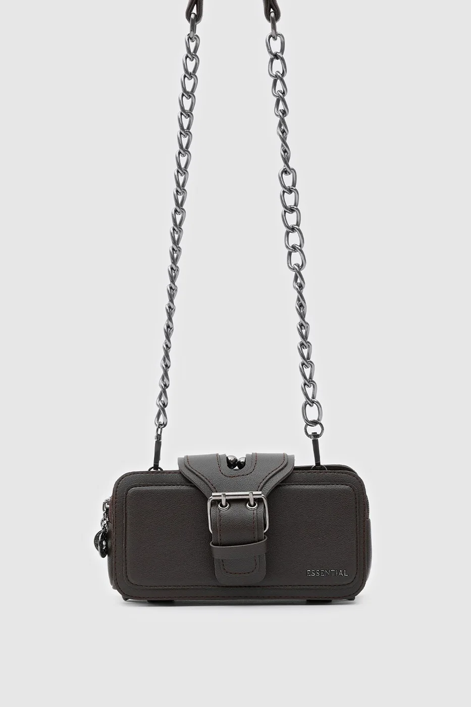 Faux leather crossbody bag Faux leather crossbody bag in brown
