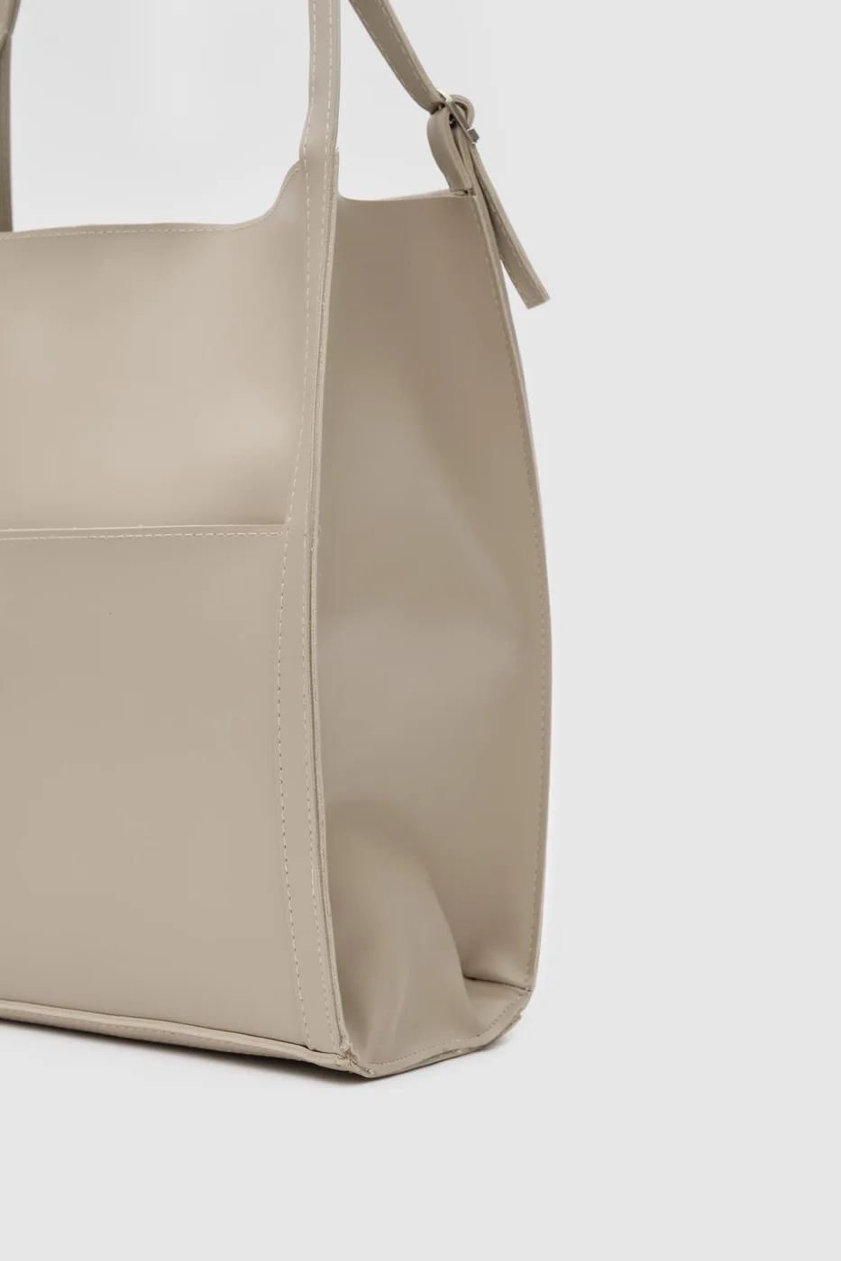 faux leather shoulder bag faux leather shoulder bag in beige