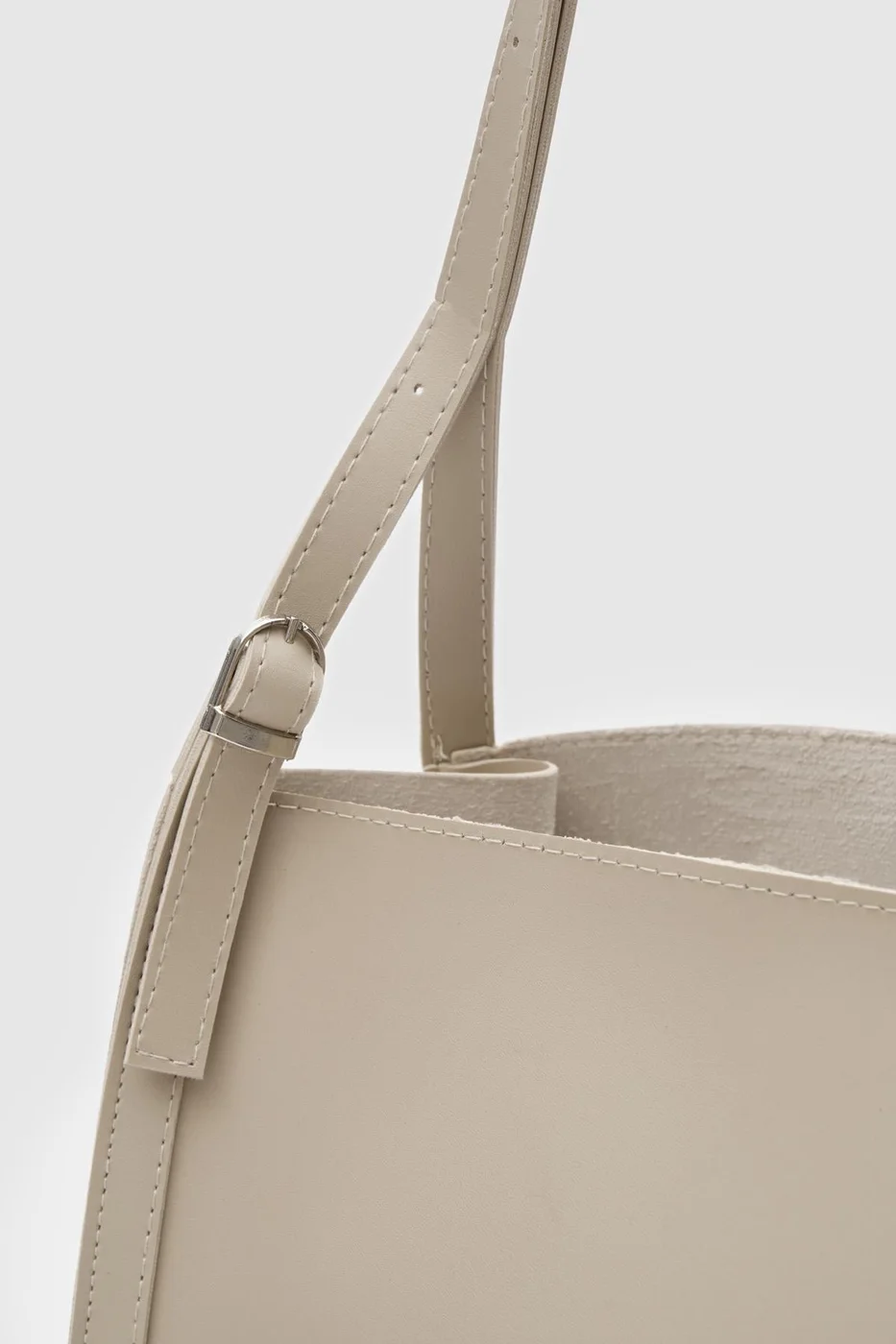 faux leather shoulder bag faux leather shoulder bag in beige