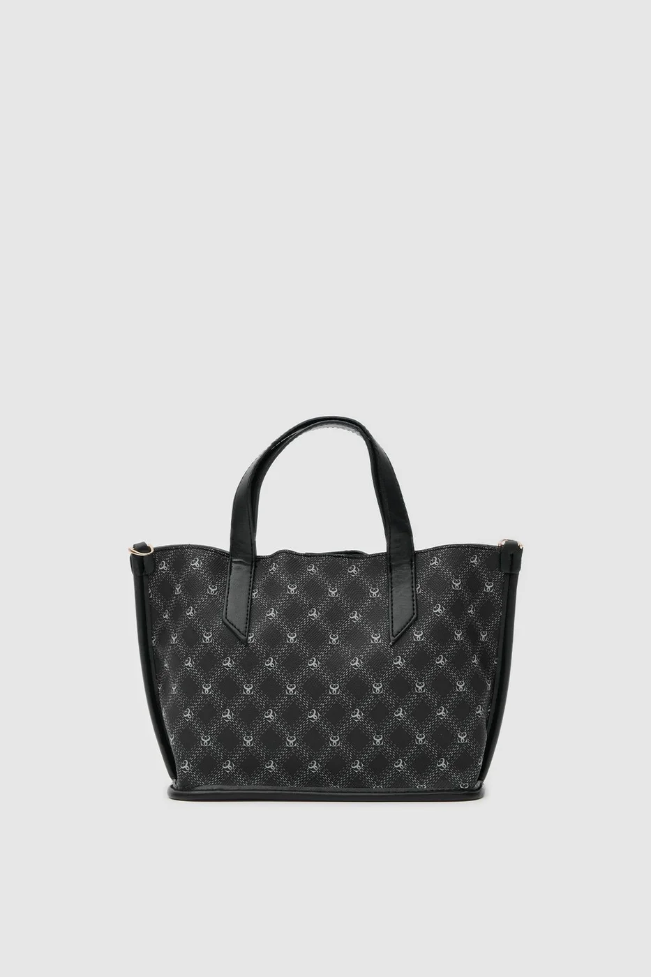 Faux leather crossbody bag with stylish design Faux leather crossbody bag with stylish design in black