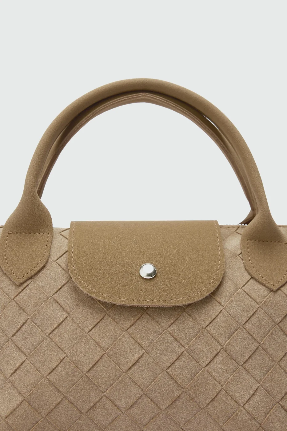 faux suede crossbody bag faux suede crossbody bag in taupe