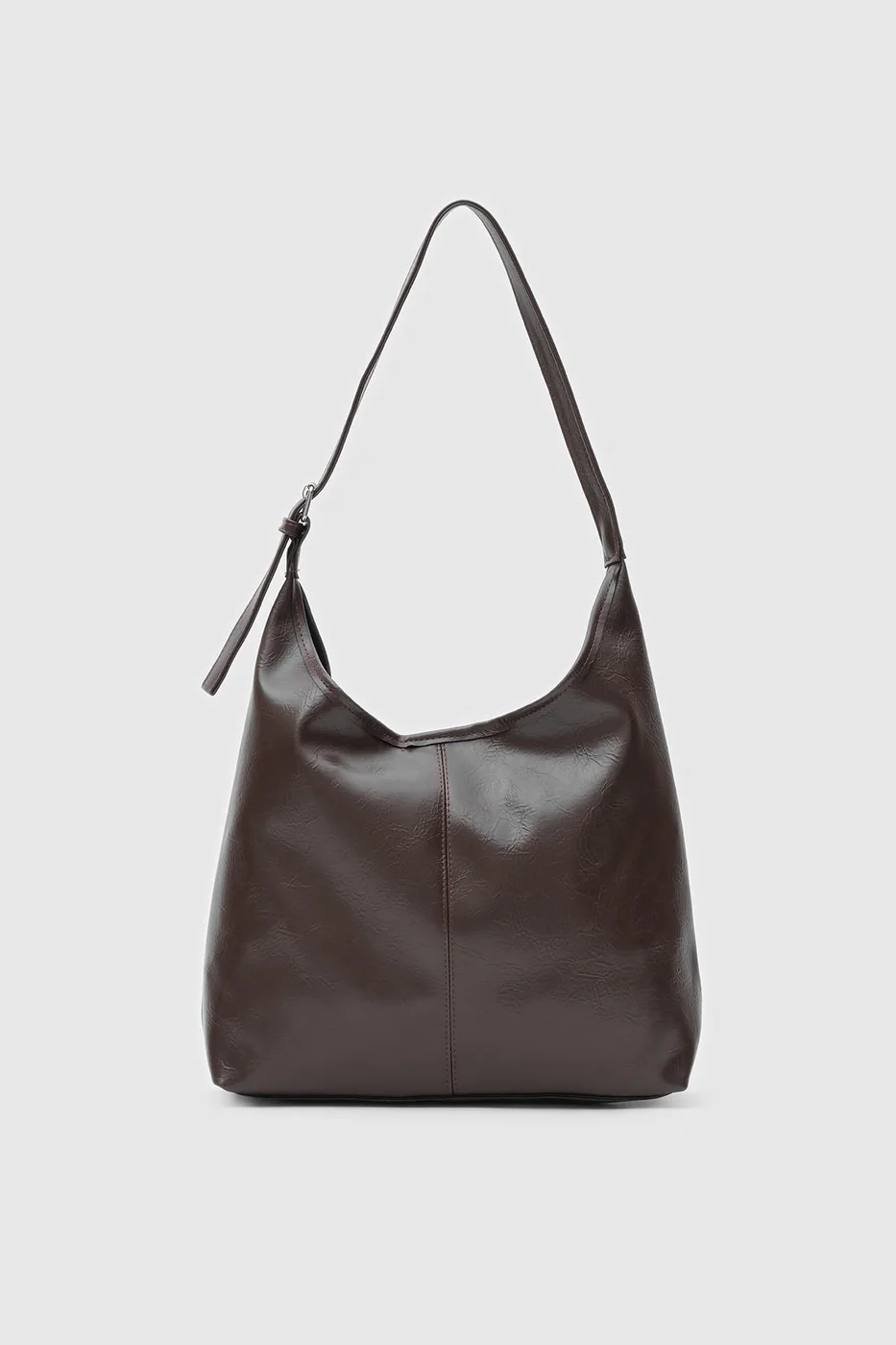 Faux leather shoulder bag for women Faux leather shoulder bag for women in dark brown