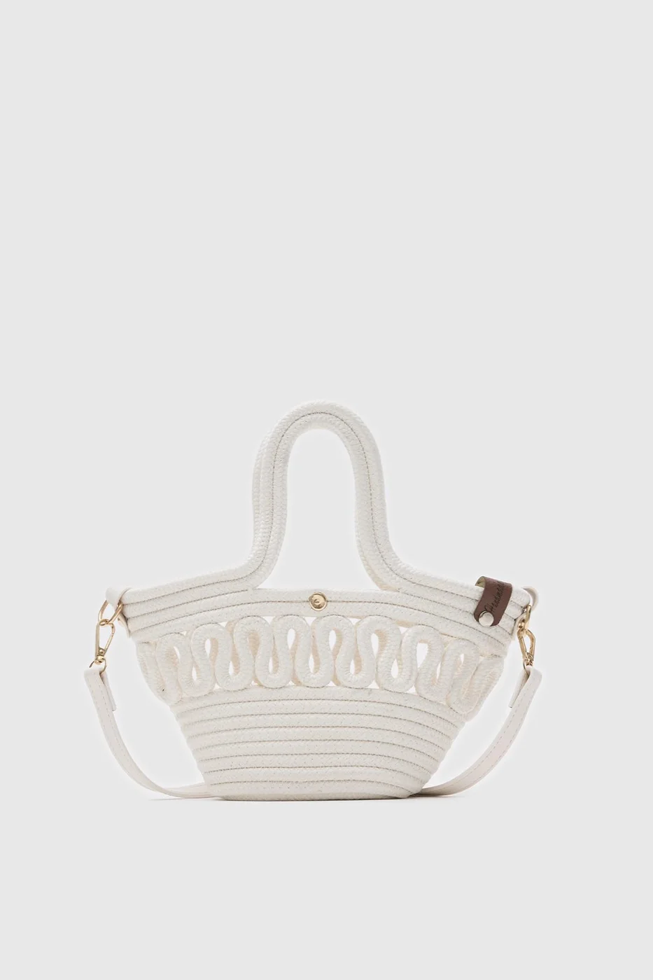 Straw Crossbody Bag Straw Crossbody Bag in cream