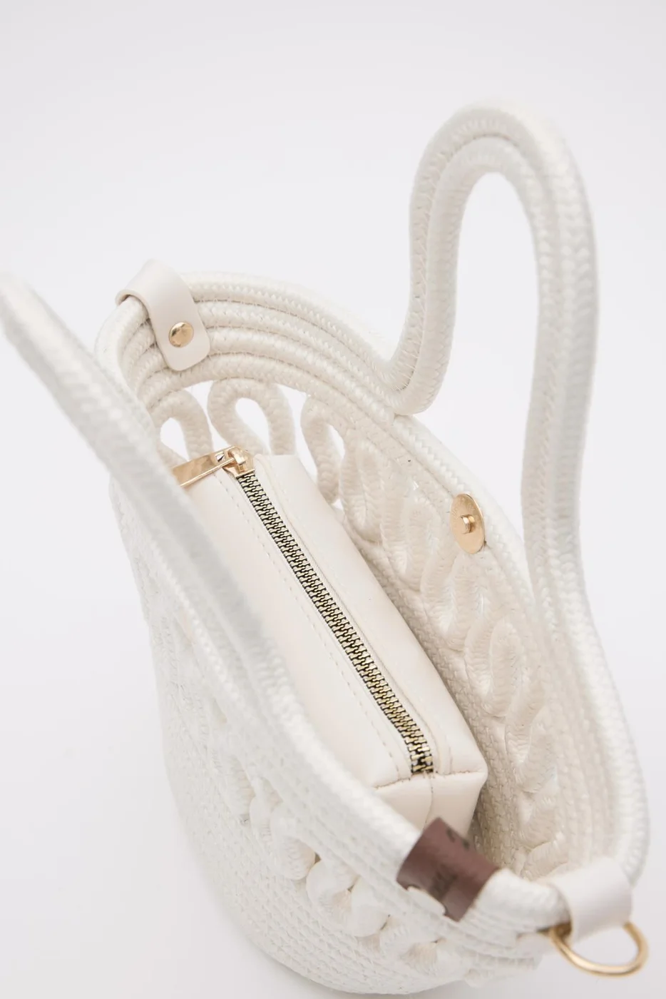 Straw Crossbody Bag Straw Crossbody Bag in cream