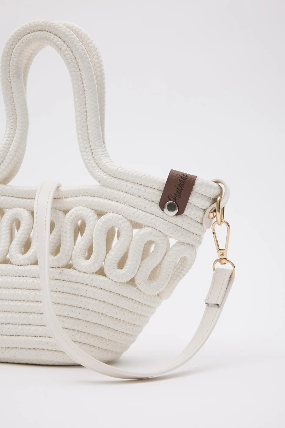Straw Crossbody Bag Straw Crossbody Bag in cream