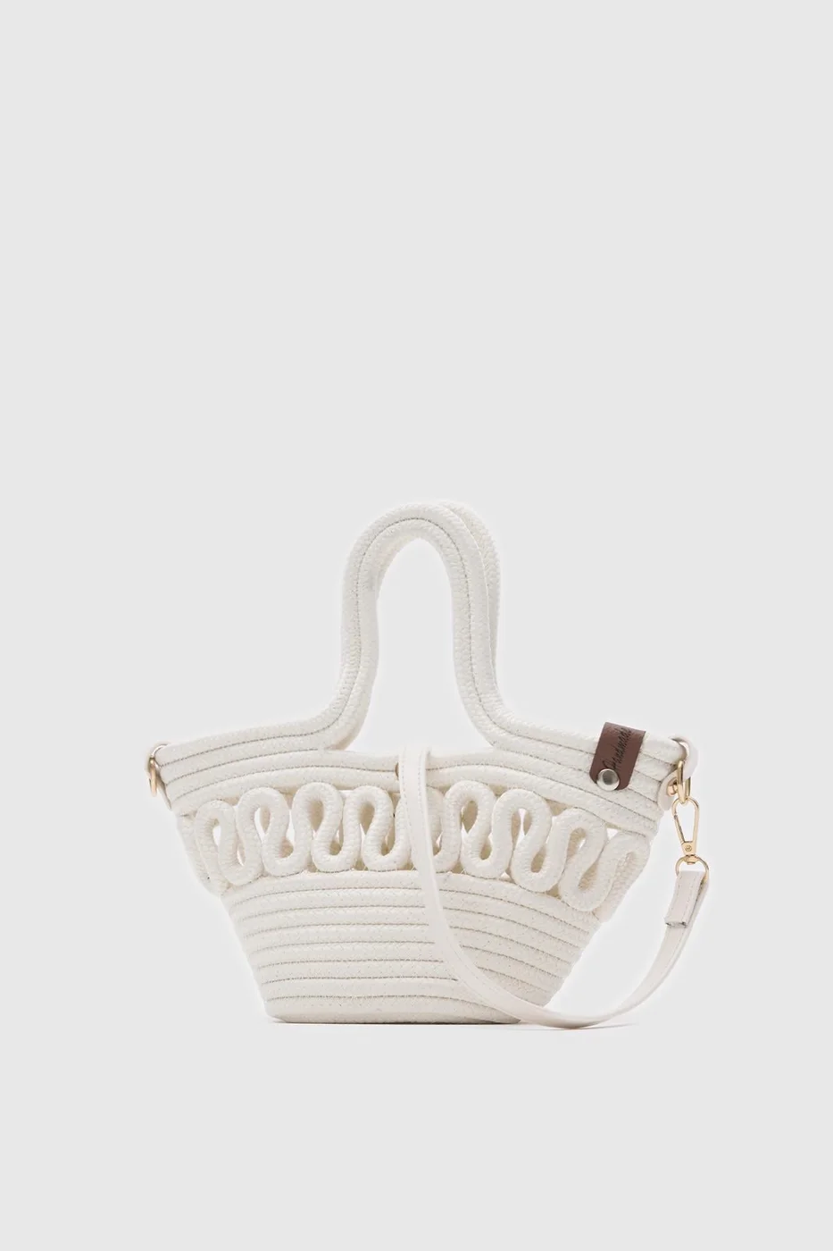 Straw Crossbody Bag Straw Crossbody Bag in cream