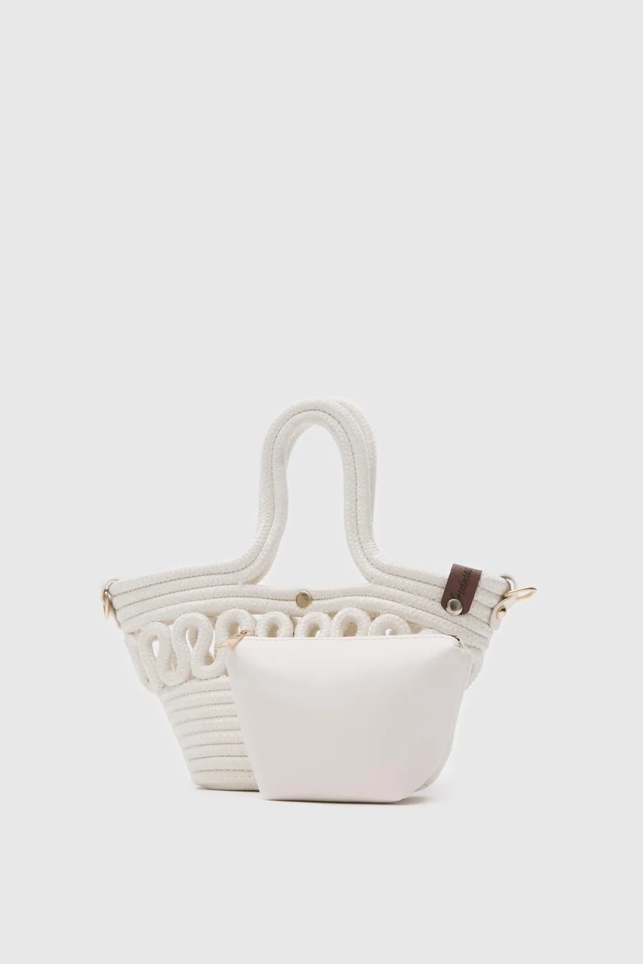 Straw Crossbody Bag Straw Crossbody Bag in cream
