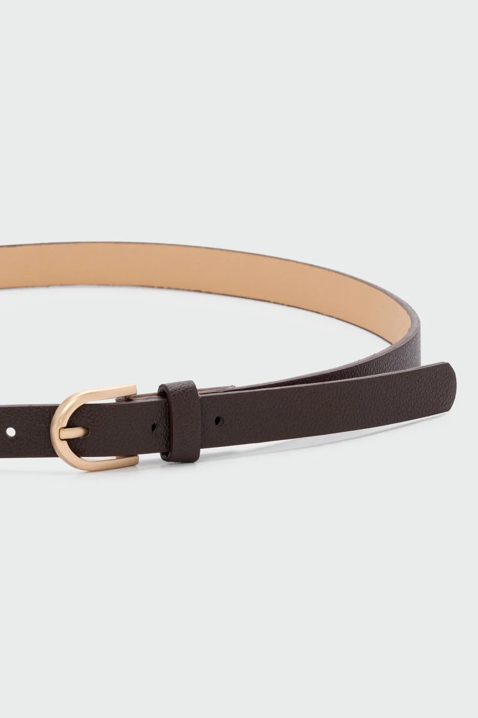 faux leather belt faux leather belt in brown