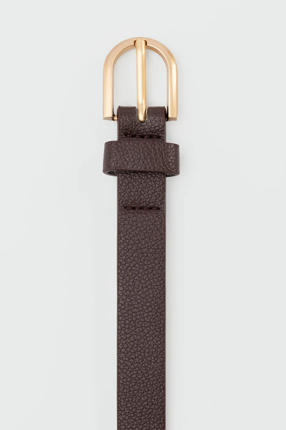 faux leather belt faux leather belt in brown
