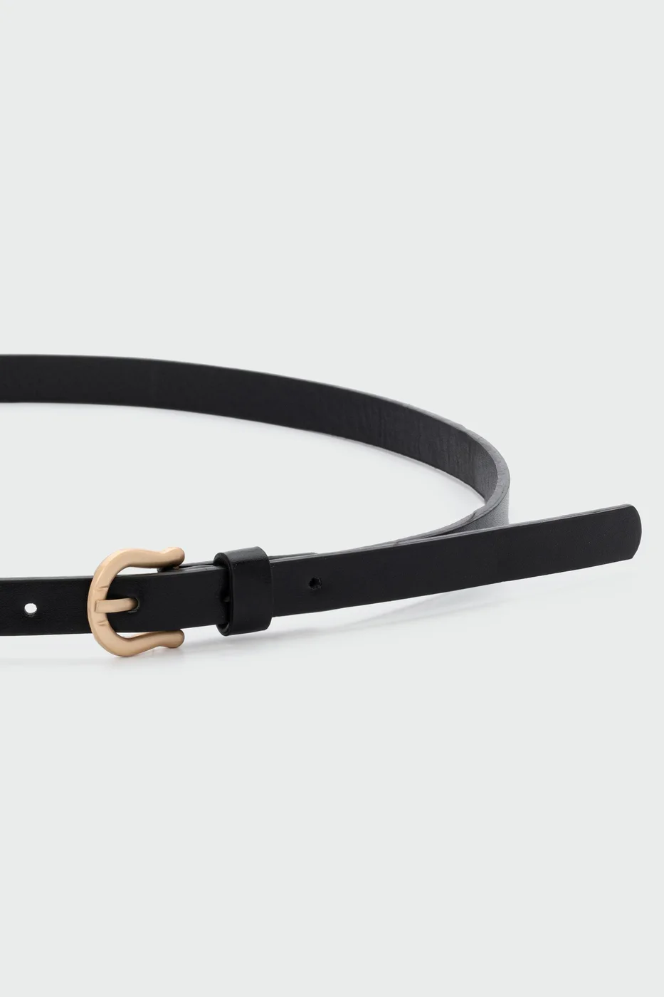 faux leather belt faux leather belt in black