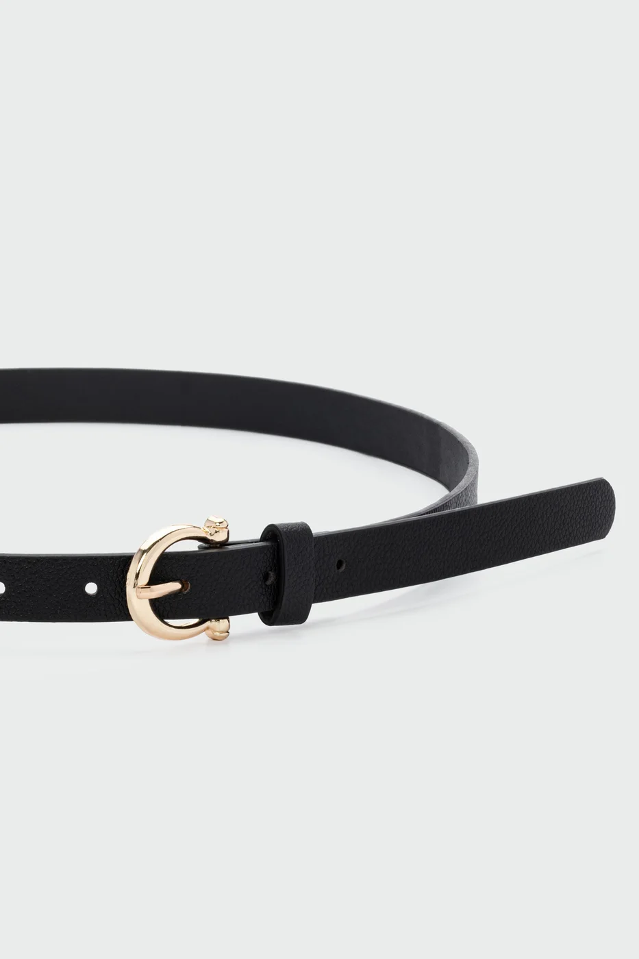 faux leather skinny belt faux leather skinny belt in black