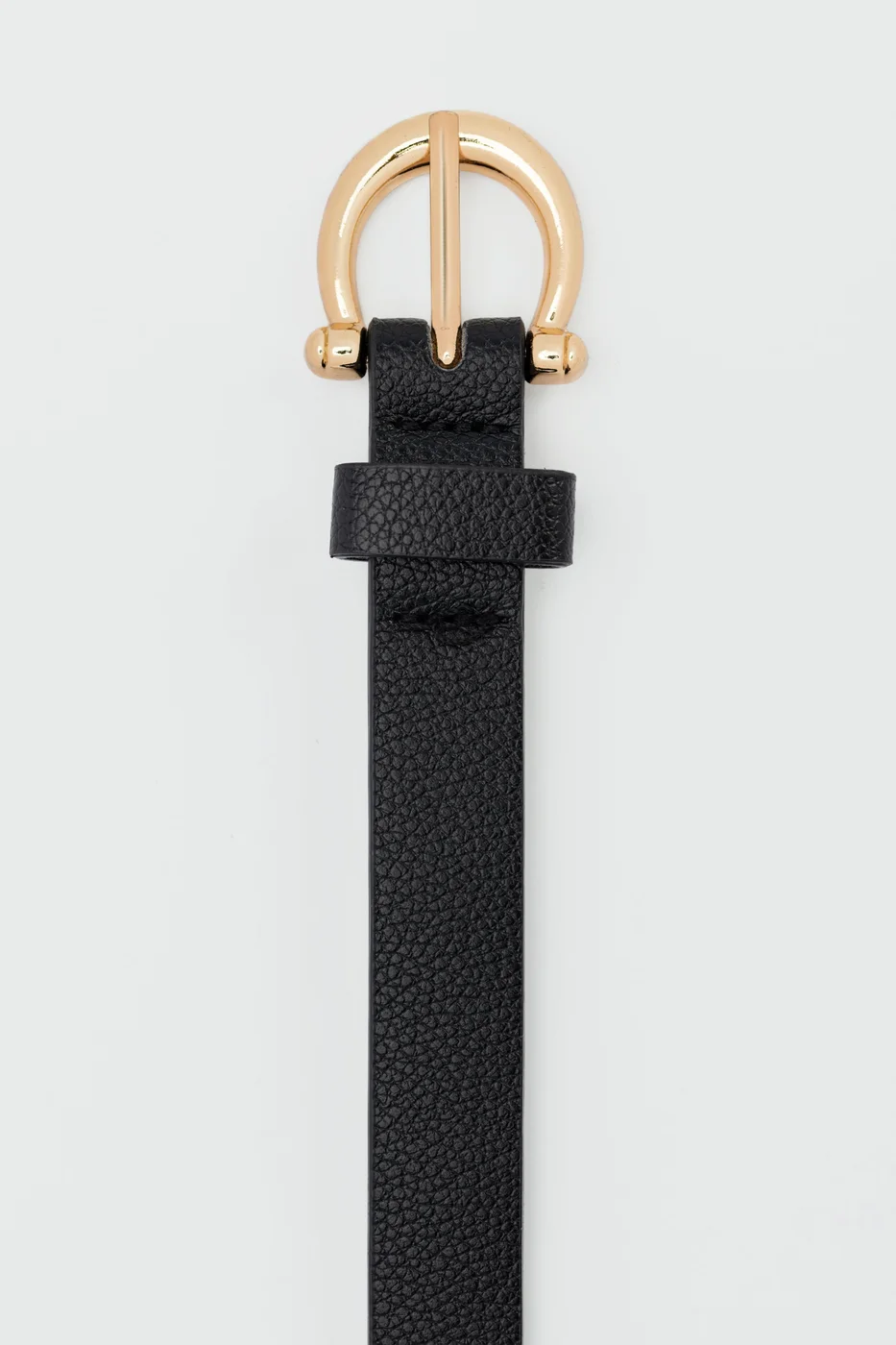 faux leather skinny belt faux leather skinny belt in black