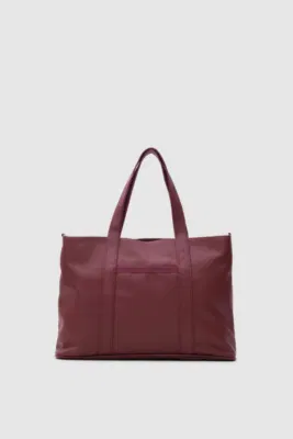 satin shoulder bag satin shoulder bag in burgundy