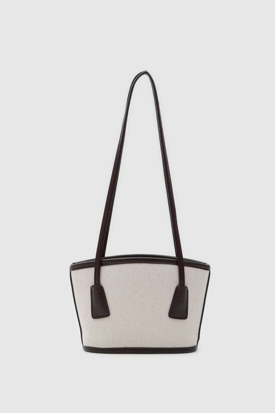canvas bucket bag in brown