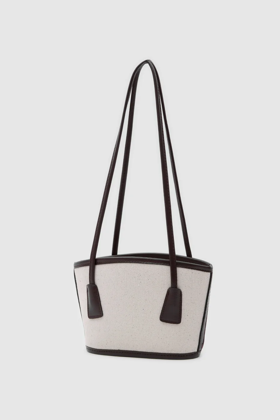 canvas bucket bag in brown