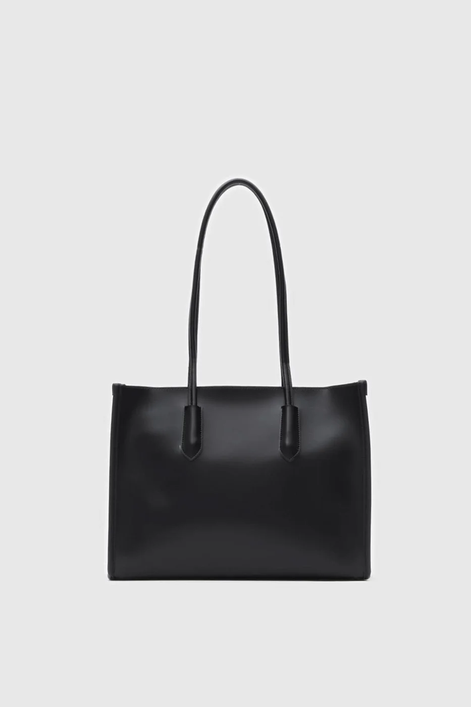 Faux leather shoulder bag Faux leather shoulder bag in black