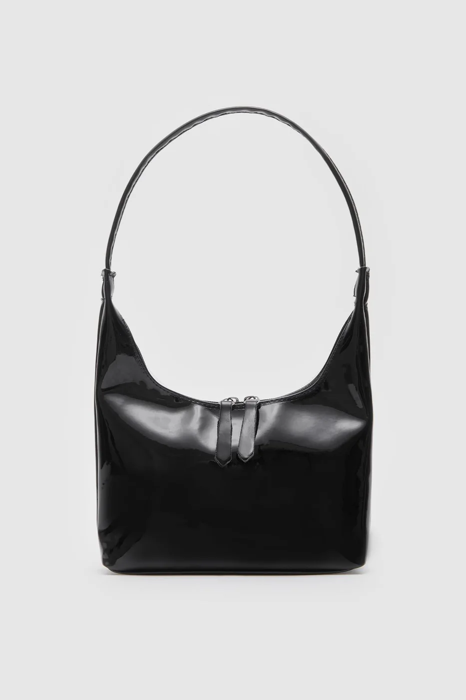 Faux leather baguette bag Faux leather baguette bag in black