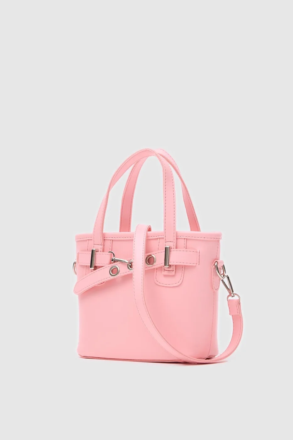 Faux leather crossbody bag Faux leather crossbody bag in pink