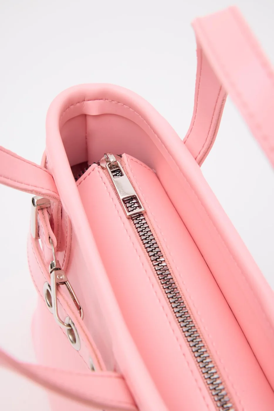 Faux leather crossbody bag Faux leather crossbody bag in pink