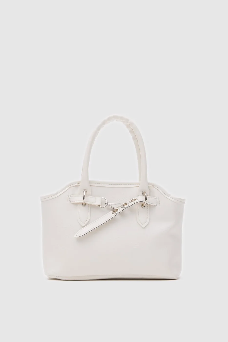 Faux leather crossbody bag Faux leather crossbody bag in cream