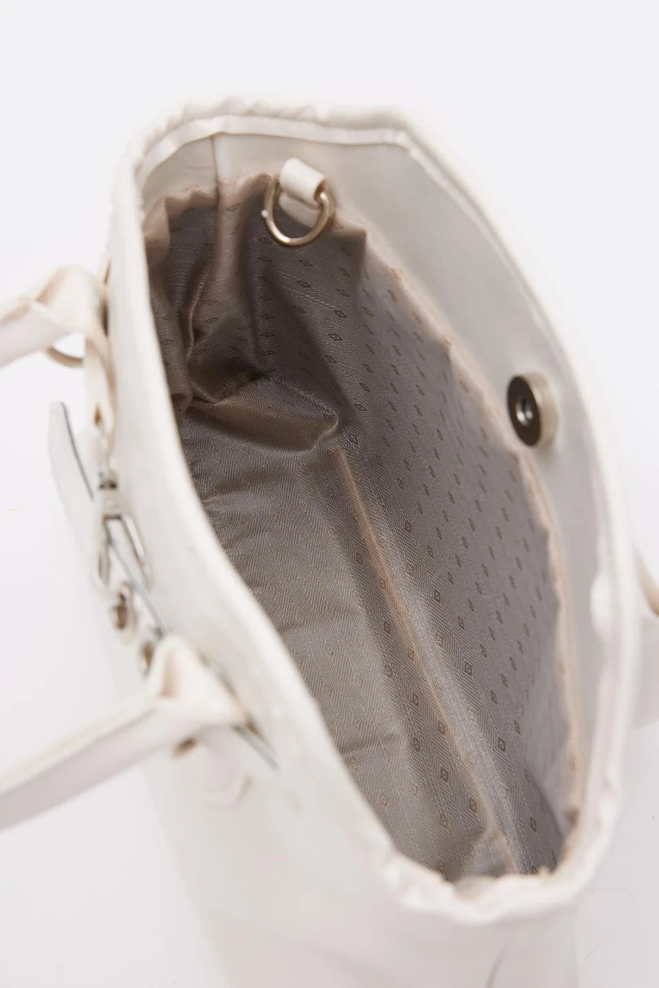 Faux leather crossbody bag Faux leather crossbody bag in cream