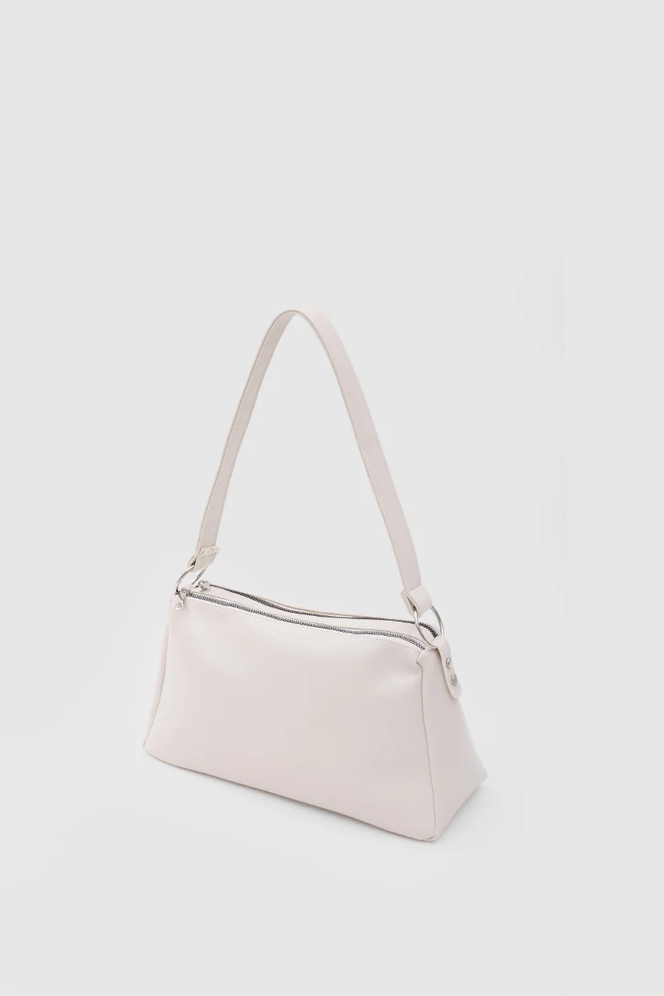 multi pocket shoulder bag in cream