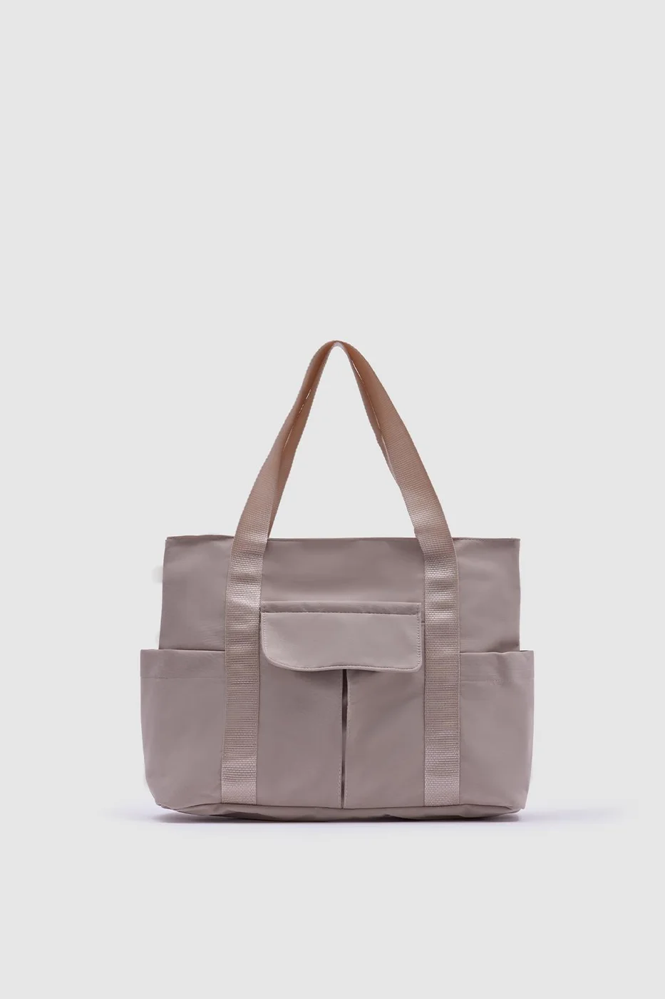 canvas shoulder bag for everyday use in cream
