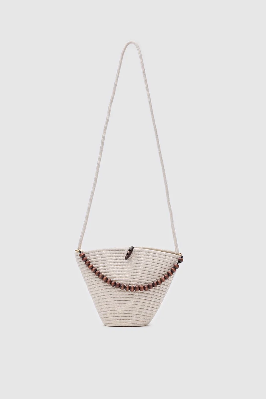 straw crossbody bag in cream