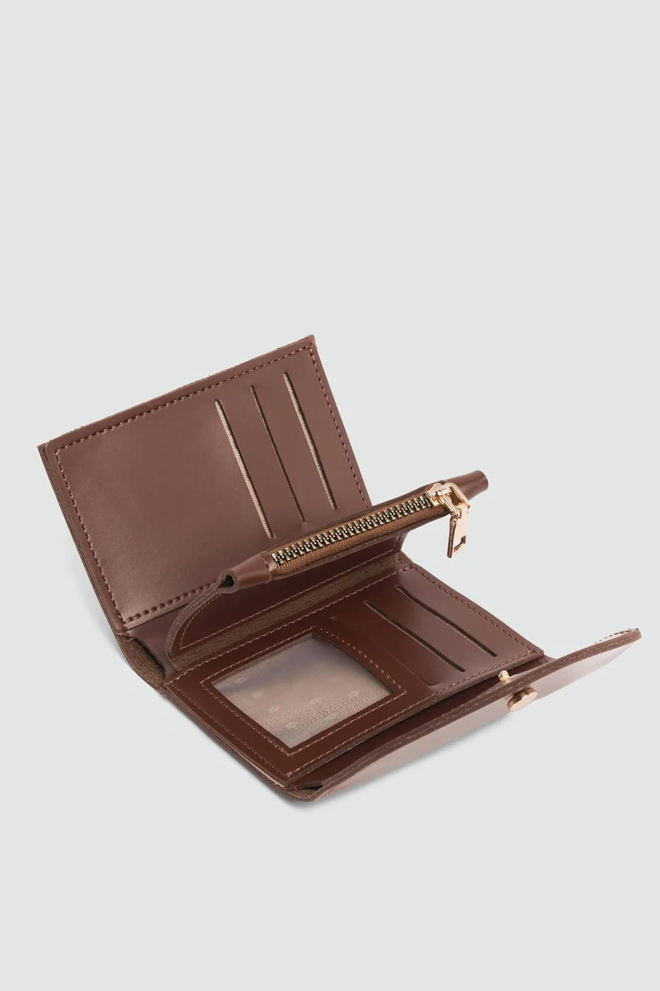 Faux leather wallet for women Faux leather wallet for women in nut shell