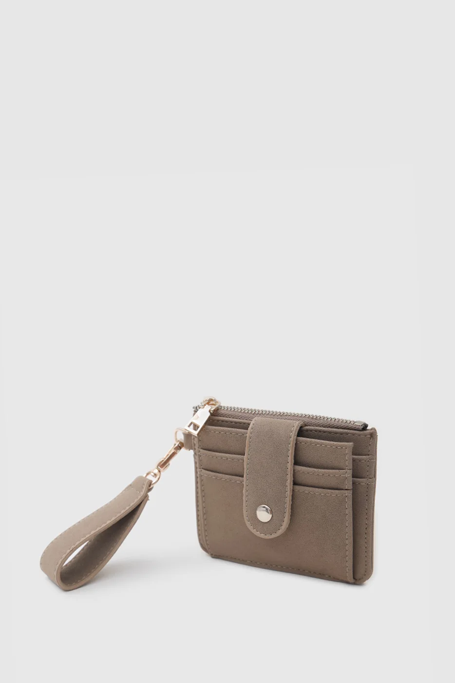 faux suede card holder faux suede card holder in beige