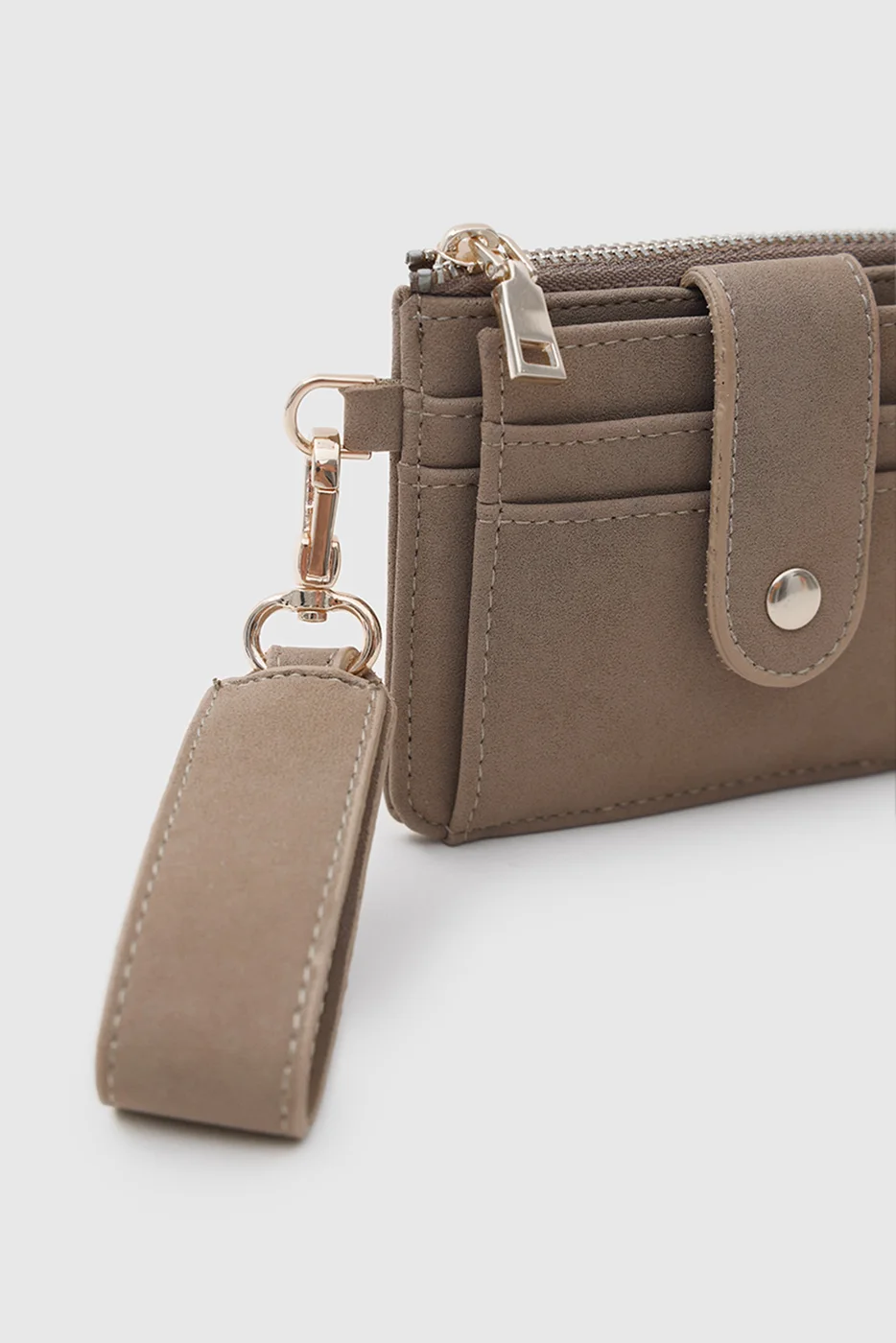faux suede card holder faux suede card holder in beige