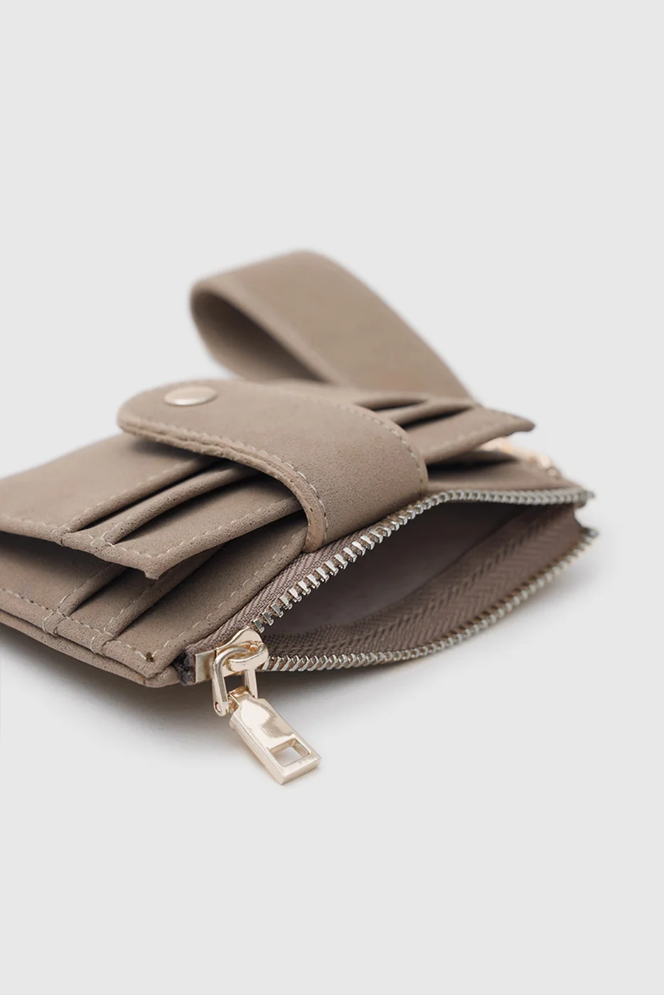 faux suede card holder faux suede card holder in beige