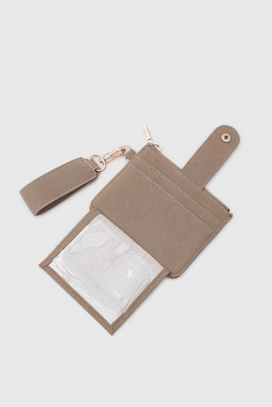 faux suede card holder faux suede card holder in beige