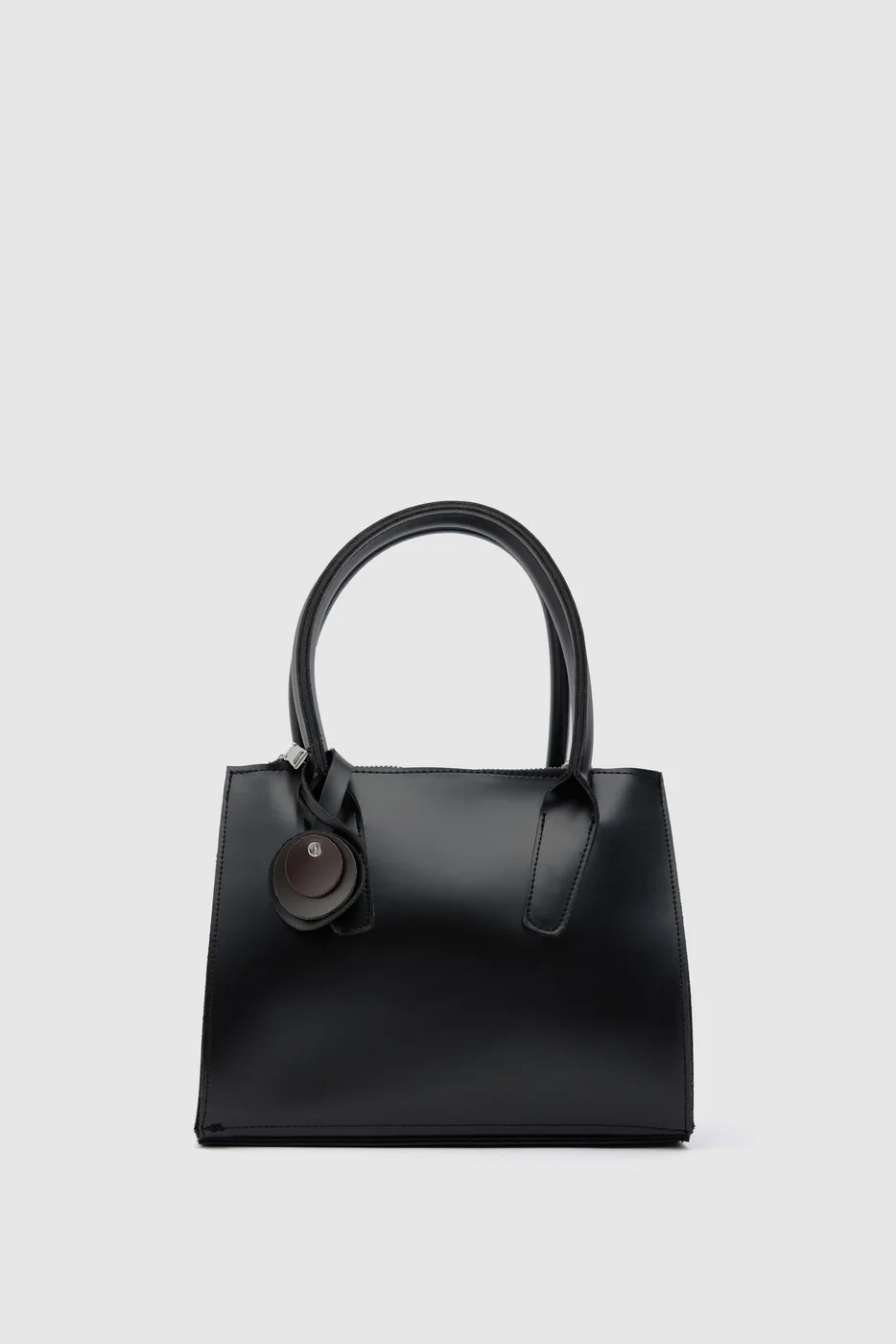 Faux leather crossbody bag Faux leather crossbody bag in black