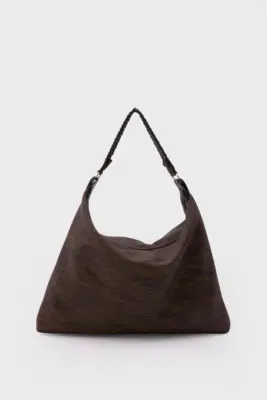 Faux leather shoulder bag Faux leather shoulder bag in brown