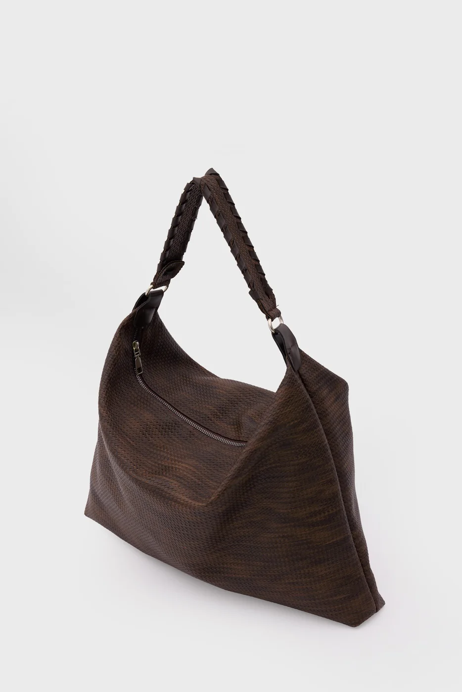 Faux leather shoulder bag Faux leather shoulder bag in brown
