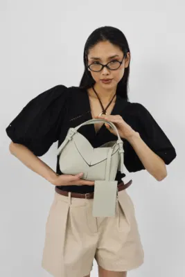 Canvas Crossbody Bag in mint