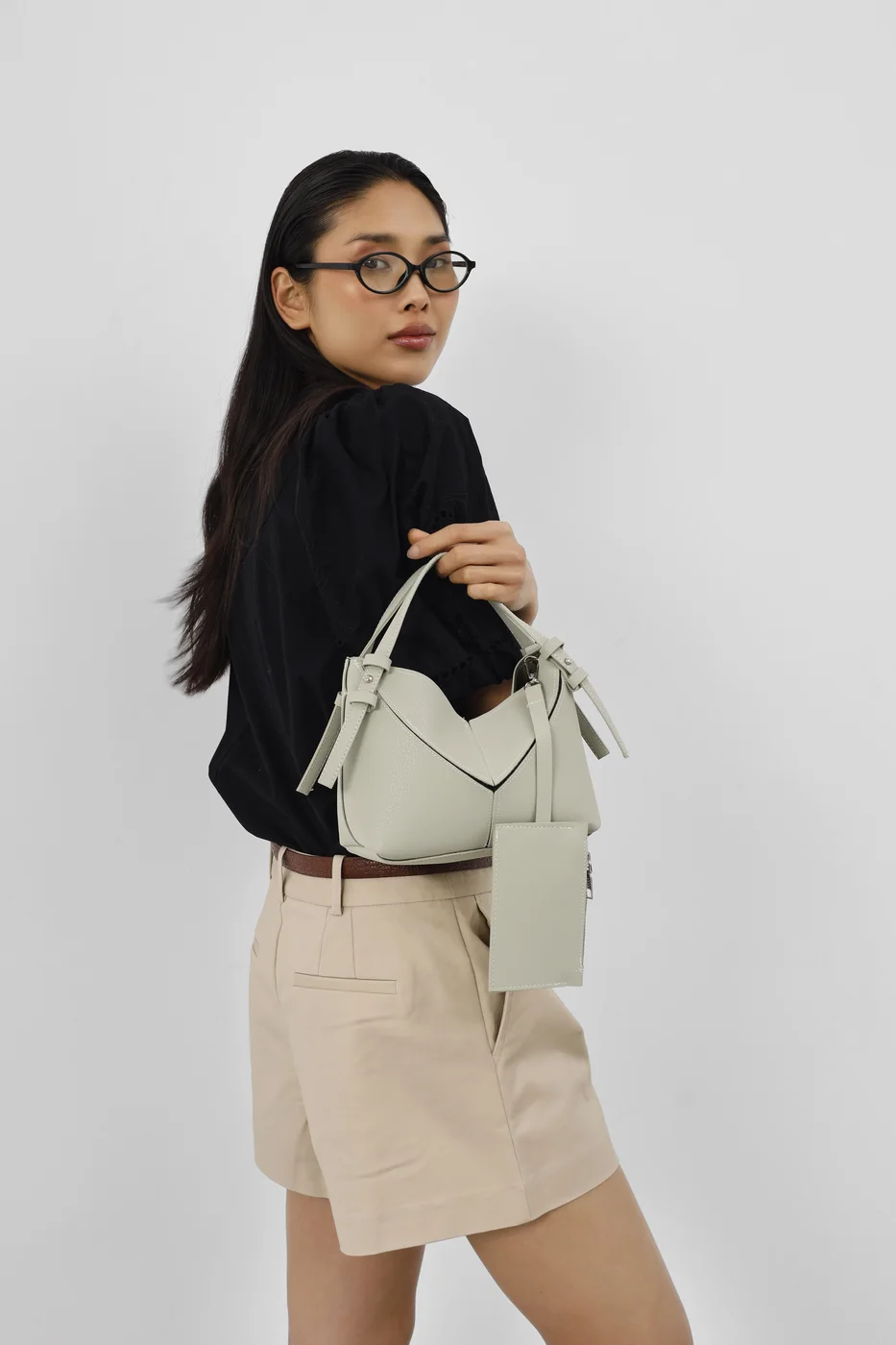 Canvas Crossbody Bag in mint