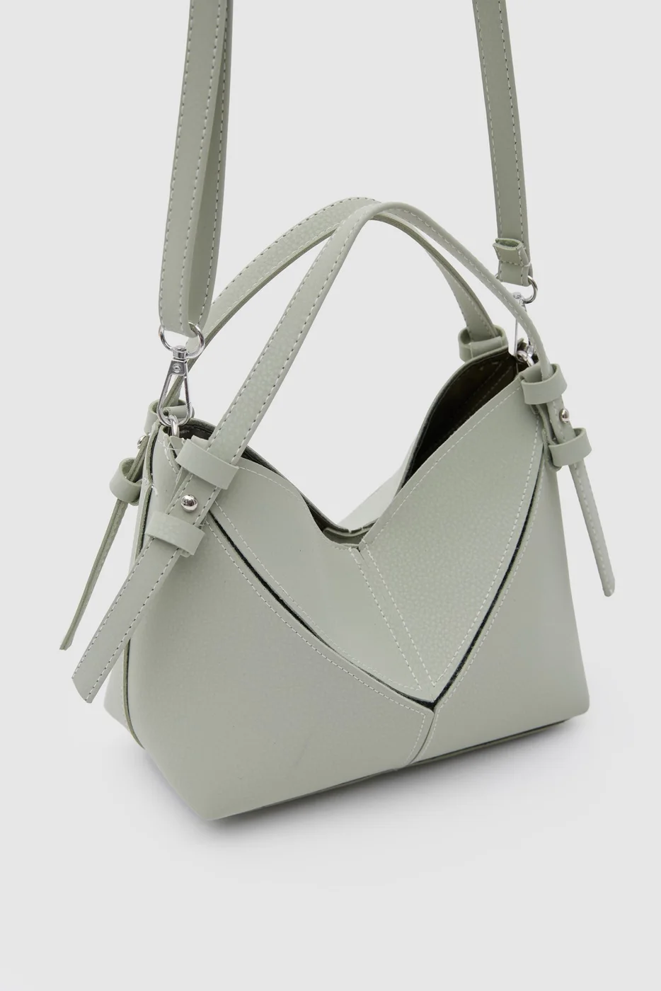 Canvas Crossbody Bag in mint