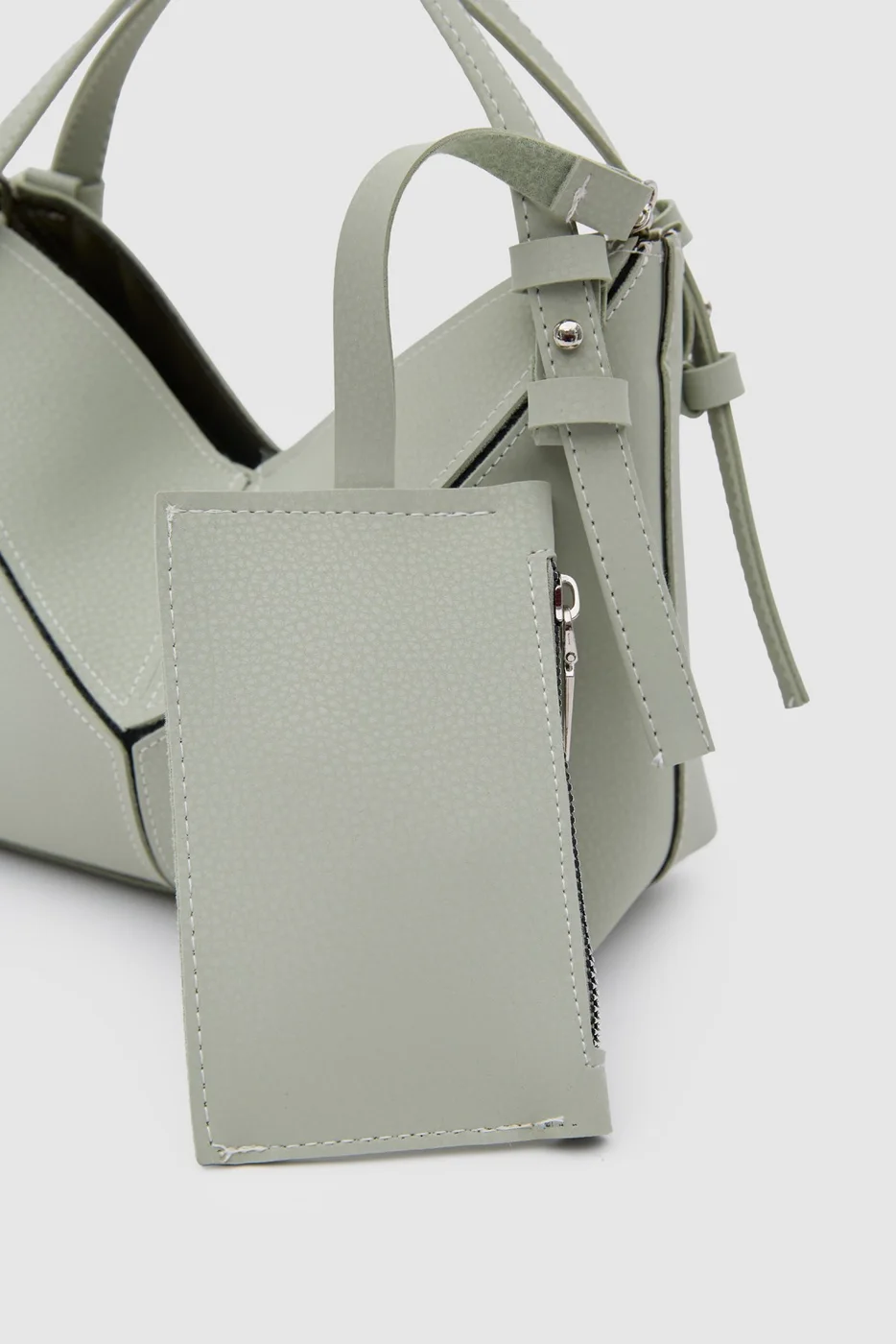 Canvas Crossbody Bag in mint