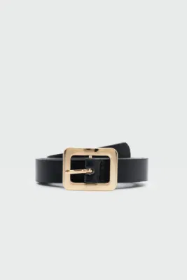 faux leather belt faux leather belt in black