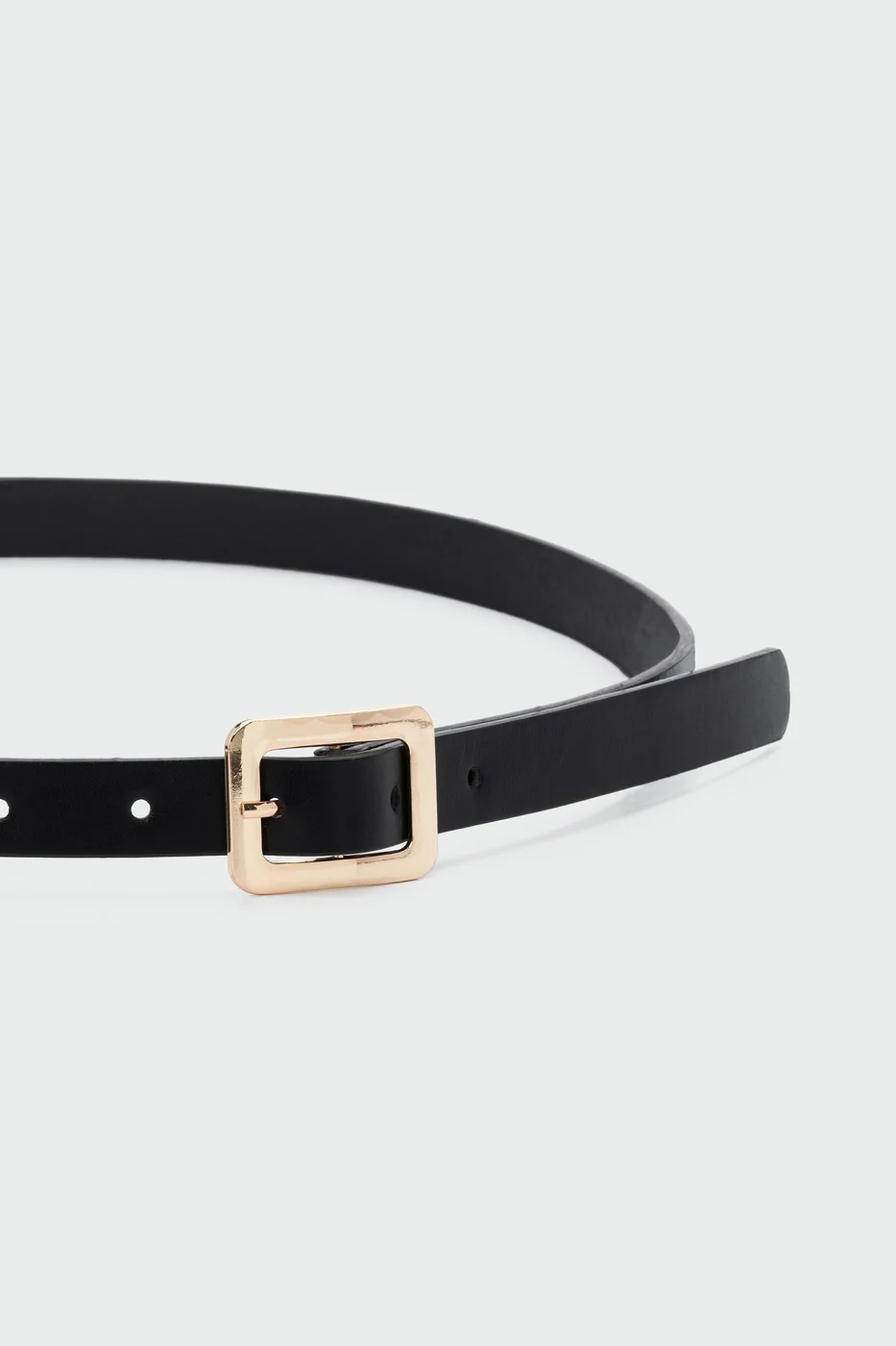 faux leather belt faux leather belt in black