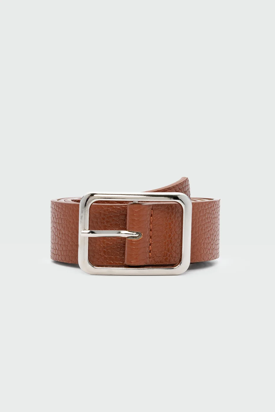 faux leather belt faux leather belt in tan