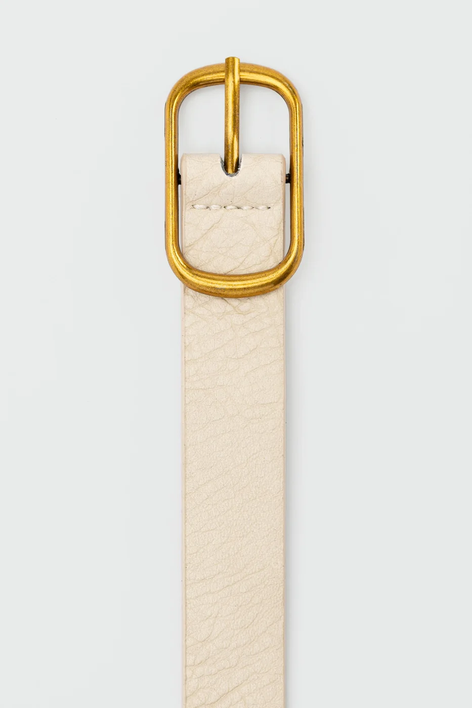 faux leather belt in cream
