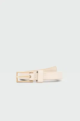 faux leather belt faux leather belt in cream