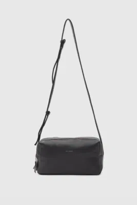 faux leather shoulder bag faux leather shoulder bag in dark brown