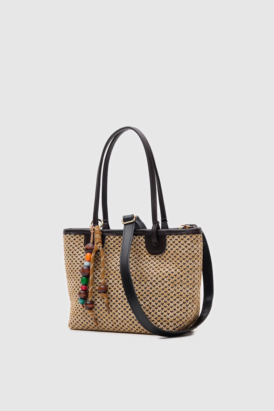 straw shoulder bag straw shoulder bag in brown