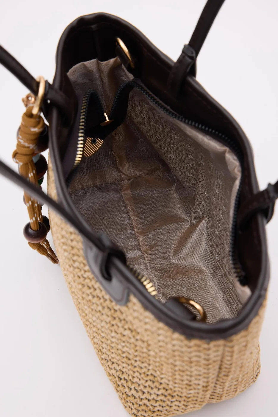 straw shoulder bag straw shoulder bag in brown