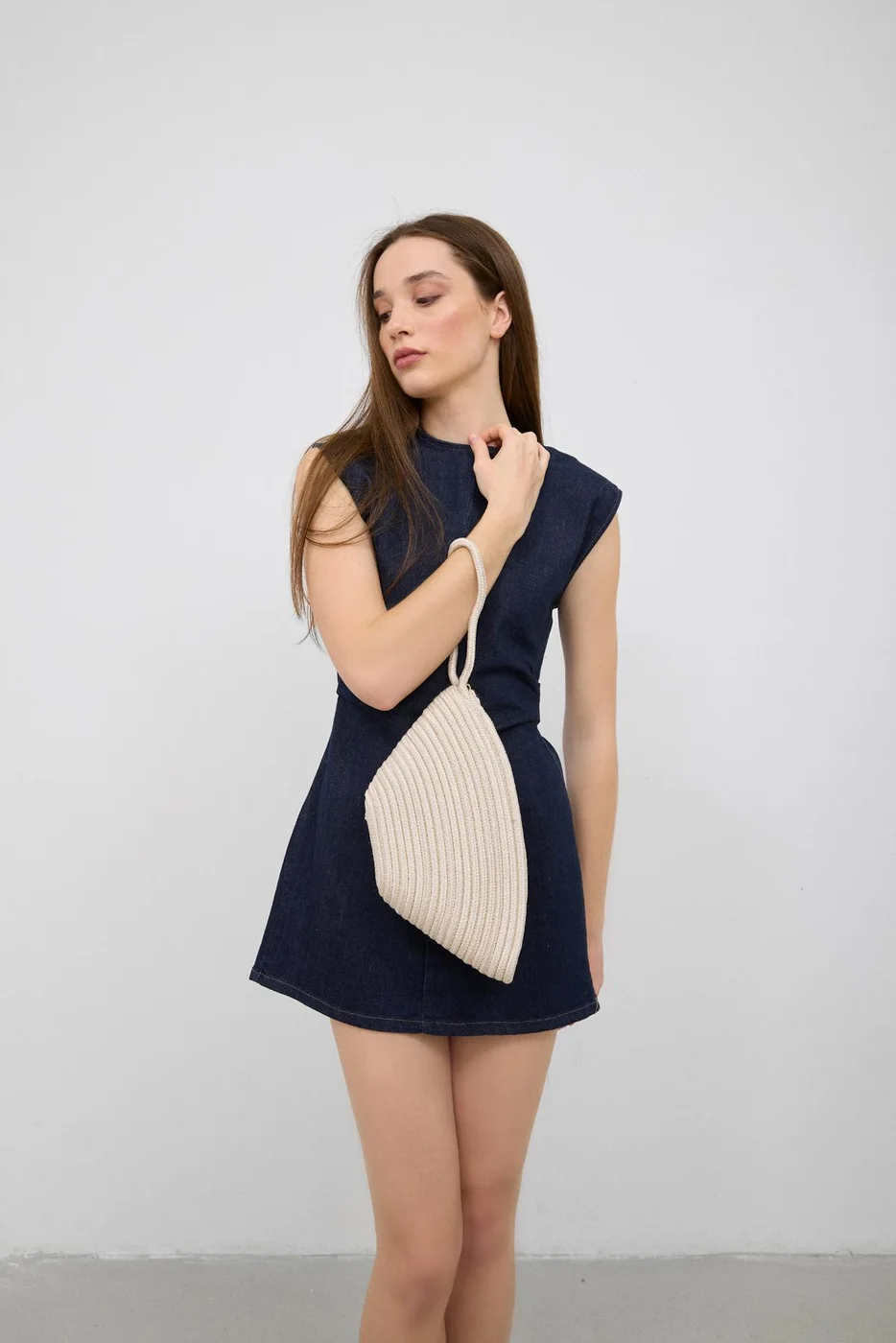 straw clutch bag for beach outings in cream